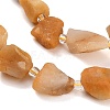 Natural Yellow Botswana Agate Beads Strands GG-CBA0B77-A21-03-3