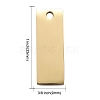 Ion Plating(IP) 304 Stainless Steel Pendants STAS-I140-22B-G-4