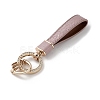 Microfiber & Zinc Alloy & Crystal Rhinestone Keychain LS-KEYC-G062-01C-4