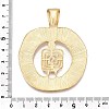 Rack Plating Alloy Big Pendants PALLOY-T090-31G-3