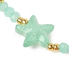 Fish/Turtle/Crab/Starfish Glass Summer Bracelets BJEW-JB10206-3