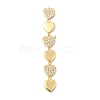 Brass Micro Pave Cubic Zirconia Big Pendants KK-C164-01F-G-1