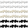 30Pcs 3 Colors Handmade Chinese Frog Knot Buttons Sets AJEW-CY0001-49-1