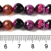 Dyed & Heated Natural Fire Crackle Agate Beads Strands G-P539-B01-07-5