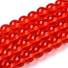 Transparent Glass Beads Strands GLAA-T032-T6mm-09-1