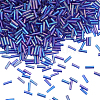 100G Opaque Colours Glass Round Bugle Beads SEED-SC0001-39D-1