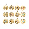 304 Stainless Steel Rhinestone Pendants STAS-Z166-24G-1