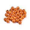 Dyed Natural Wood Beads X-WOOD-Q006-10mm-09-LF-2