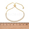 Adjustable Brass Micro Pave Cubic Zirconia Bracelets BJEW-G588-01G-4