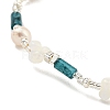 Column Natural Dyed Gemstone Stretch Bracelets BJEW-M315-05P-3
