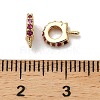 Horse Shoes Rack Plating Brass Micro Pave Cubic Zirconia Pendant Bails KK-S397-07B-3