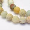 Natural Flower Amazonite Beads Strands G-G697-F05-6mm-3