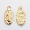 304 Stainless Steel Miraculous Medal Charms X-STAS-F155-17G-2