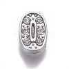 Alloy Rhinestone Slide Charms PALLOY-WH0065-28J-1