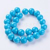 Synthetic Turquoise Beads Strands G-E456-44-16mm-2