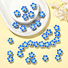 100Pcs Handmade Polymer Clay 3D Flower Plumeria Beads CLAY-SC0002-48A-5