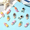 12Pcs 6 Styles Plastic Pendants KY-YW0002-21-4