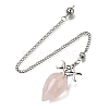 Natural Rose Quartz Dowsing Pendulum Pendants GG-CBA6D08-A05-1