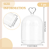 Heart Arch Glass Dome Cover DIY-WH0933-20C-2