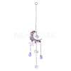 Moon & Star Alloy Hanging Ornaments HJEW-TADJ0024-1