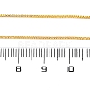 Adjustable Electroplate Brass Venetian Chain Necklaces MAK-L028-02G-3