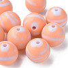 Opaque Striped Acrylic Beads MACR-S373-27C-08-7