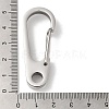 Non-Tarnish 304 Stainless Steel Keychain Clasps STAS-G321-02P-3