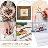 Cotton with Synthetic Fiber Cross Stitch Fabric DIY-WH0671-206B-02-5