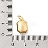 Brass Micro Pave Cubic Zirconia and Glass Pendants KK-N289-14G-01-3