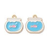 Alloy Enamel Pendants X-ENAM-O001-11C-G-1