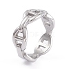 Tarnish Resistant Unisex 304 Stainless Steel Finger Rings RJEW-K233-04B-P-2