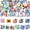 Printed Porcelain European Beads FIND-CJZ0001-003-1