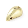 Rack Plating Brass Micro Pave Clear Cubic Zirconia Pendants KK-H474-18G-08-2