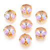 Flat Round Moonlight Effect Sew on Rhinestone GLAA-B010-04B-03-1