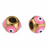 201 Stainless Steel Enamel Beads STAS-N087-59-04G-2
