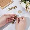 2Pcs Alloy Shackle Clasps with S Hook Clasps FIND-WR0012-20AB-3