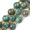 Electroplated Natural Druzy Geode Crystal Beads Strands G-G459-02N-1
