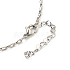 304 Stainless Steel Venetian Chain Pendant Necklaces NJEW-JN02217-5