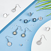 50Pcs 304 Stainless Steel Earring Hooks & 50Pcs Stud Earring Findings STAS-SC0008-68-4