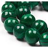 Synthetic Malachite Beads Strands G-G832-01-6mm-3