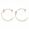 Brass Stud Earrings X-KK-S355-045-NF-2
