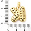 Brass Micro Pave Cubic Zirconia Pendants KK-E061-03G-11-3
