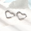 201 Stainless Steel Hoop Earrings EJEW-Z137-02P-02-2