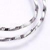 Electroplated 925 Sterling Silver Twist Snake Chains STER-I015-04A-2