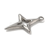 Anti-Tarnish 304 Stainless Steel Pendants STAS-Q334-55P-2