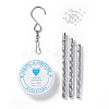 DIY Heart Wind Chime Making Kits DIY-C054-12-7