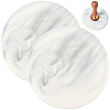 Marble Pattern Porcelain Wax Seal Mats AJEW-CP0012-18B-1