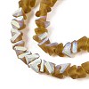 Frosted Transparent Glass Beads Strands GLAA-N054-4mm-05-3