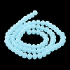 Imitation Jade Solid Color Glass Beads Strands EGLA-A034-J10mm-MD04-4