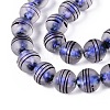 Frosted Handmade Foil Glass Beads Strands FOIL-Q002-02A-3
